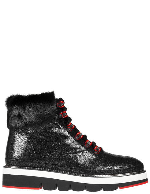 женские черные кожаные Ботинки Lab Milano 21126_black - фото-5