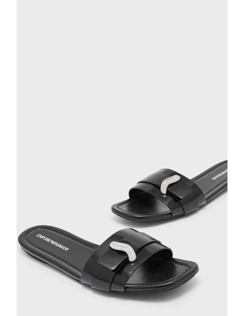 женские черные Шлепанцы Emporio Armani EMPORIO_ARMANI_11511 - фото-2
