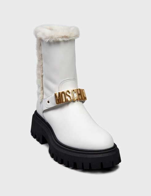 белые Ботинки Moschino 76050_white