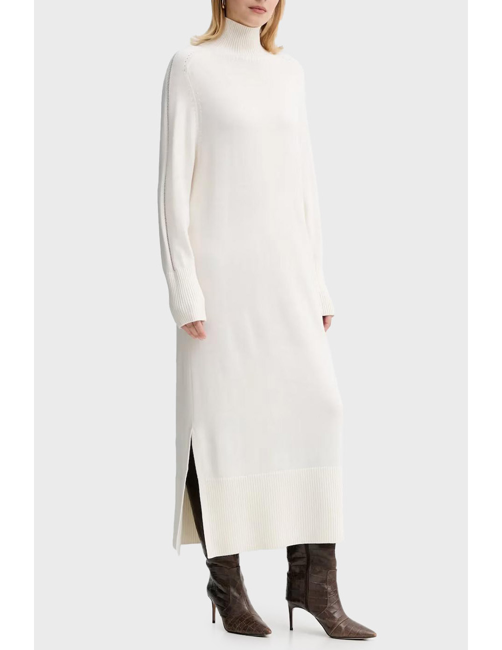 

Платье, Бежевый;молочный