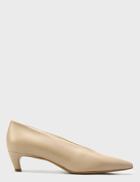 женские бежевые кожаные Туфли H'estia Venezia 4725_beige - фото-5