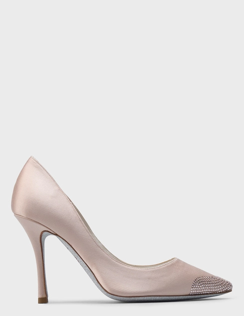 женские бежевые текстильные Туфли Rene Caovilla 762_beige - фото-5