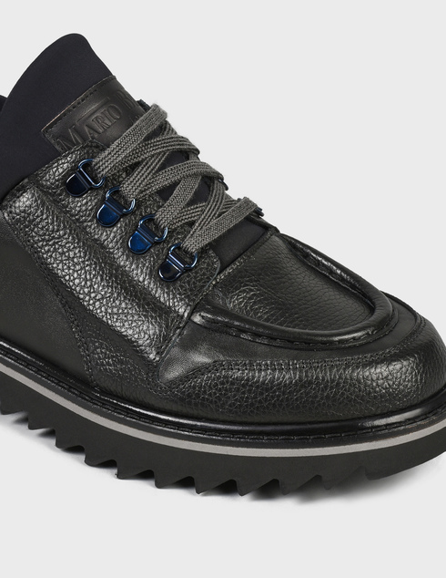 мужские черные кожаные Ботинки Mario Bruni 13534-black - фото-5