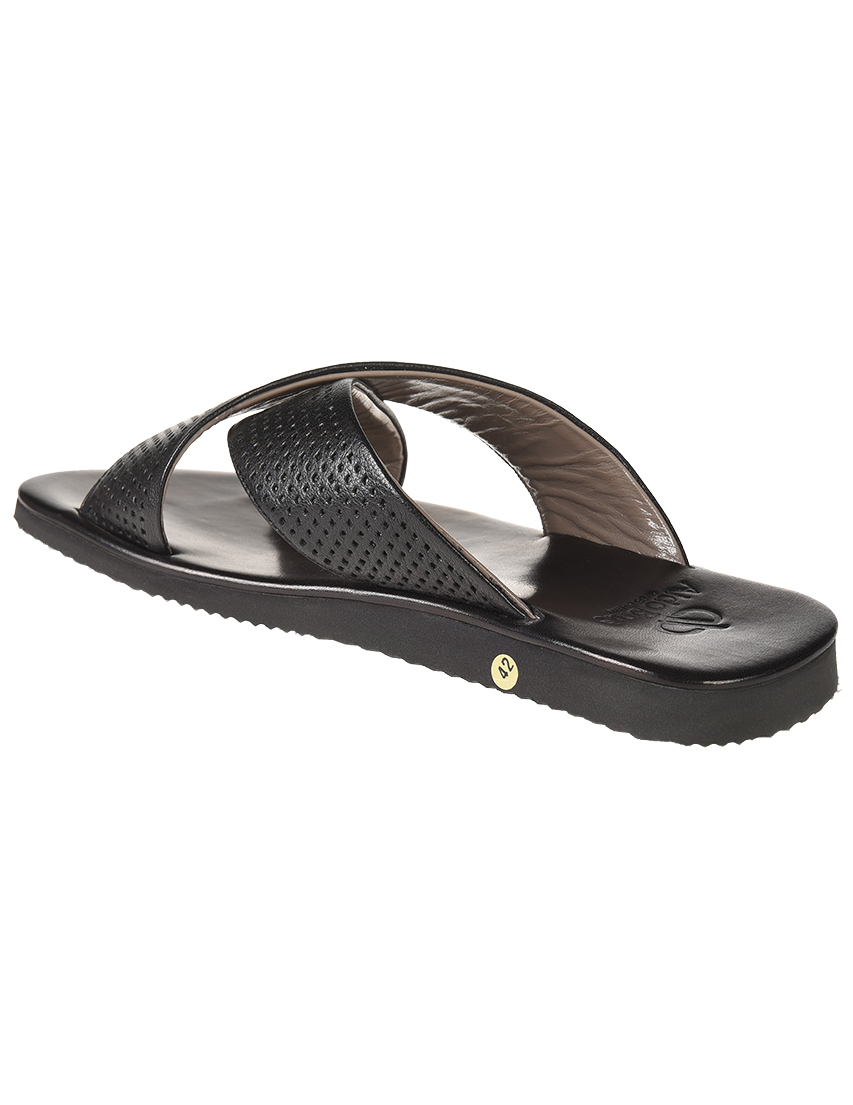 мужские черные Шлепанцы Aldo Brue S55beno_black - фото-2