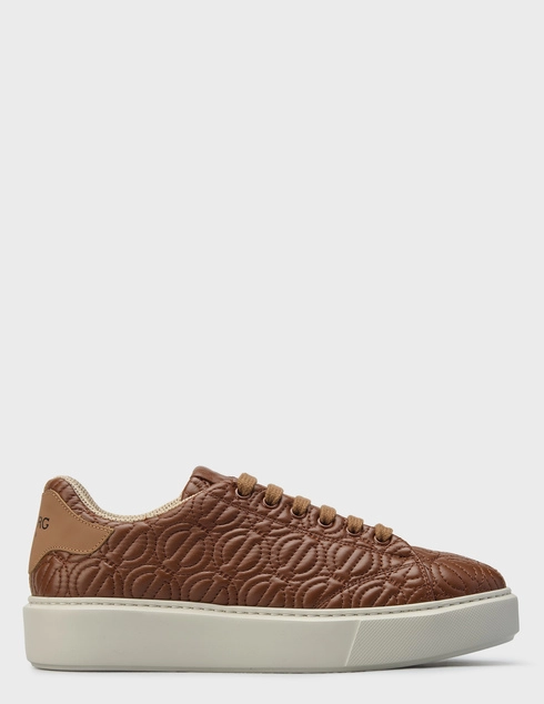 женские коричневые кожаные Кеды Iceberg 2316-K-brown - фото-5