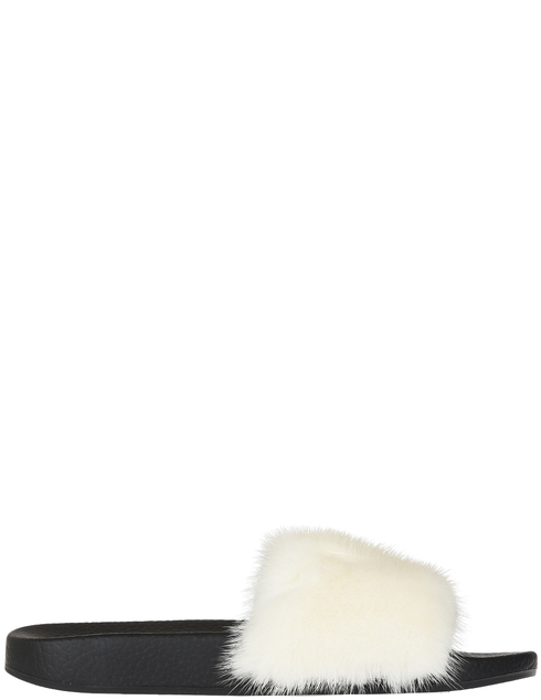 женские белые меховые Шлепанцы Menghi AGR-2048_white - фото-5