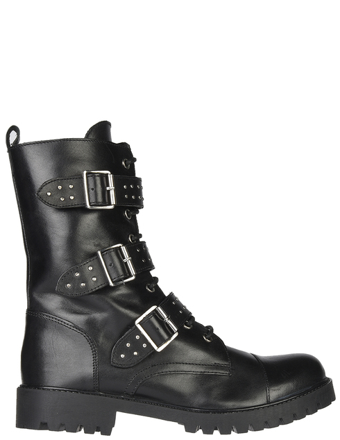 женские черные кожаные Ботинки Nila & Nila 32027_black - фото-5