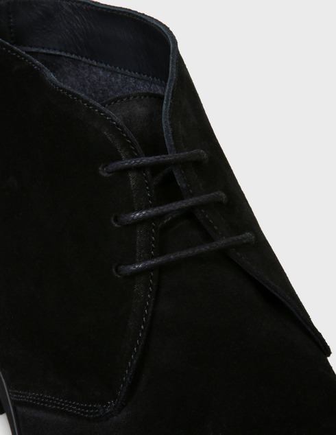 мужские черные замшевые Ботинки Pellettieri di Parma Pel-FW20-373007-269-151-black - фото-5
