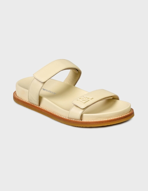 бежевые Шлепанцы Emporio Armani X3P778XF271-00159