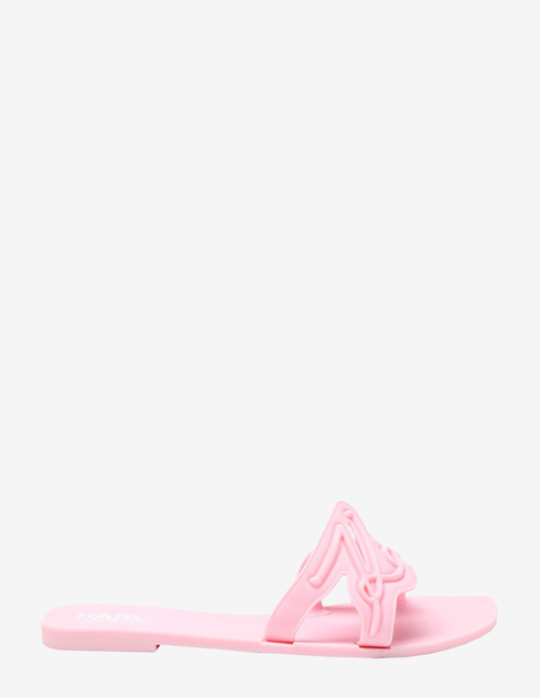 женские розовые резиновые Шлепанцы Karl Lagerfeld ws099_pink - фото-5