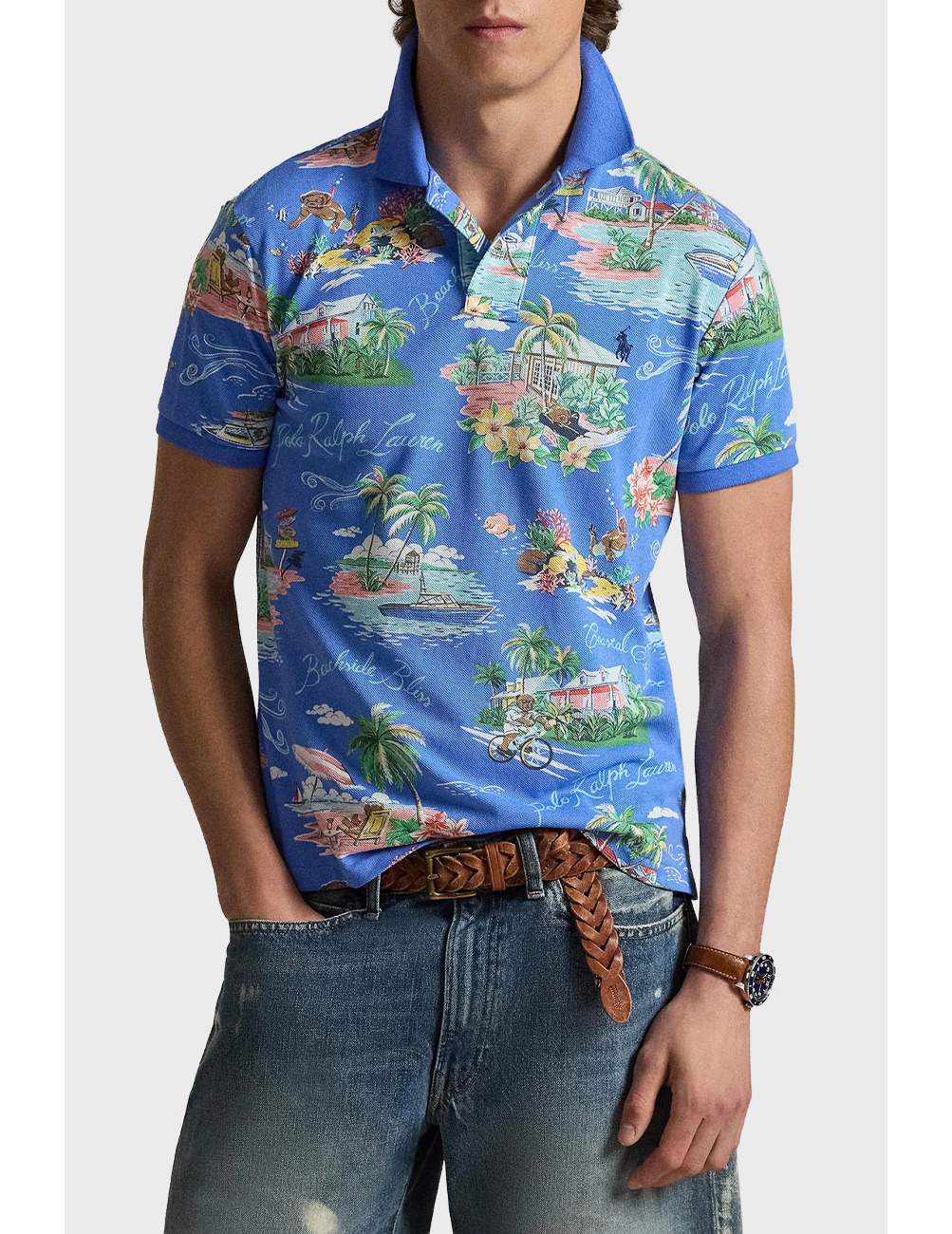 

Поло, Голубой;многоцветный