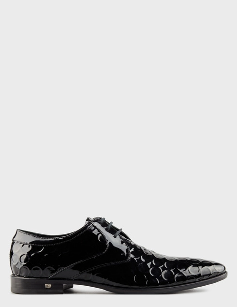 мужские черные лакированные Дерби Giampiero Nicola 10402_black - фото-5