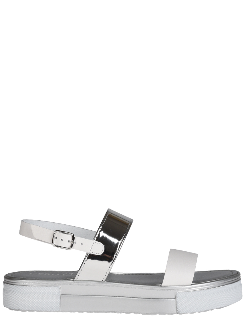 

Сандалии, Белый;серебряный