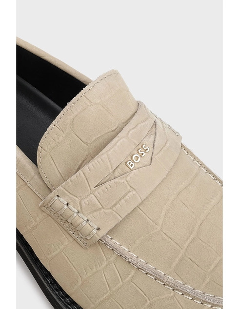 женские бежевые Лоферы Boss HUGO_BOSS_10129 - фото-2
