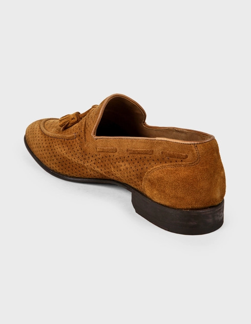 мужские коричневые Лоферы Brecos S7561-MUSTARD-brown - фото-2