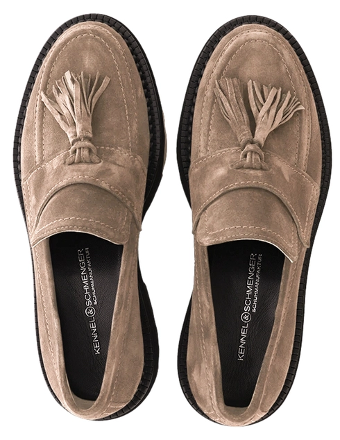 женские бежевые Лоферы Kennel & Schmenger 61.38200.264 - фото-2