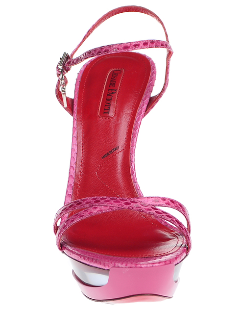 женские розовые кожаные Босоножки Cesare Paciotti 469210_pink - фото-5