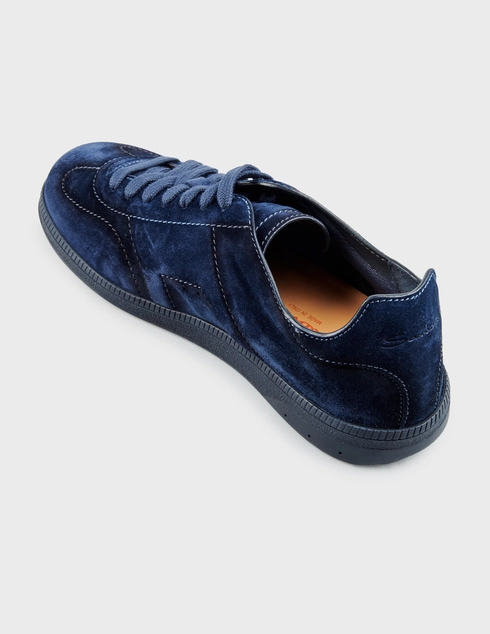 мужские синие Кеды Santoni 22072_blue - фото-2