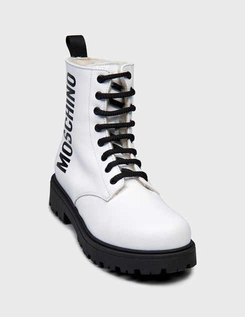 белые Ботинки Moschino 76056_white