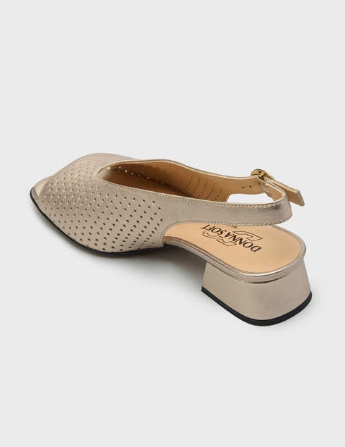 женские золотые Босоножки Donna Soft 2505_gold - фото-2