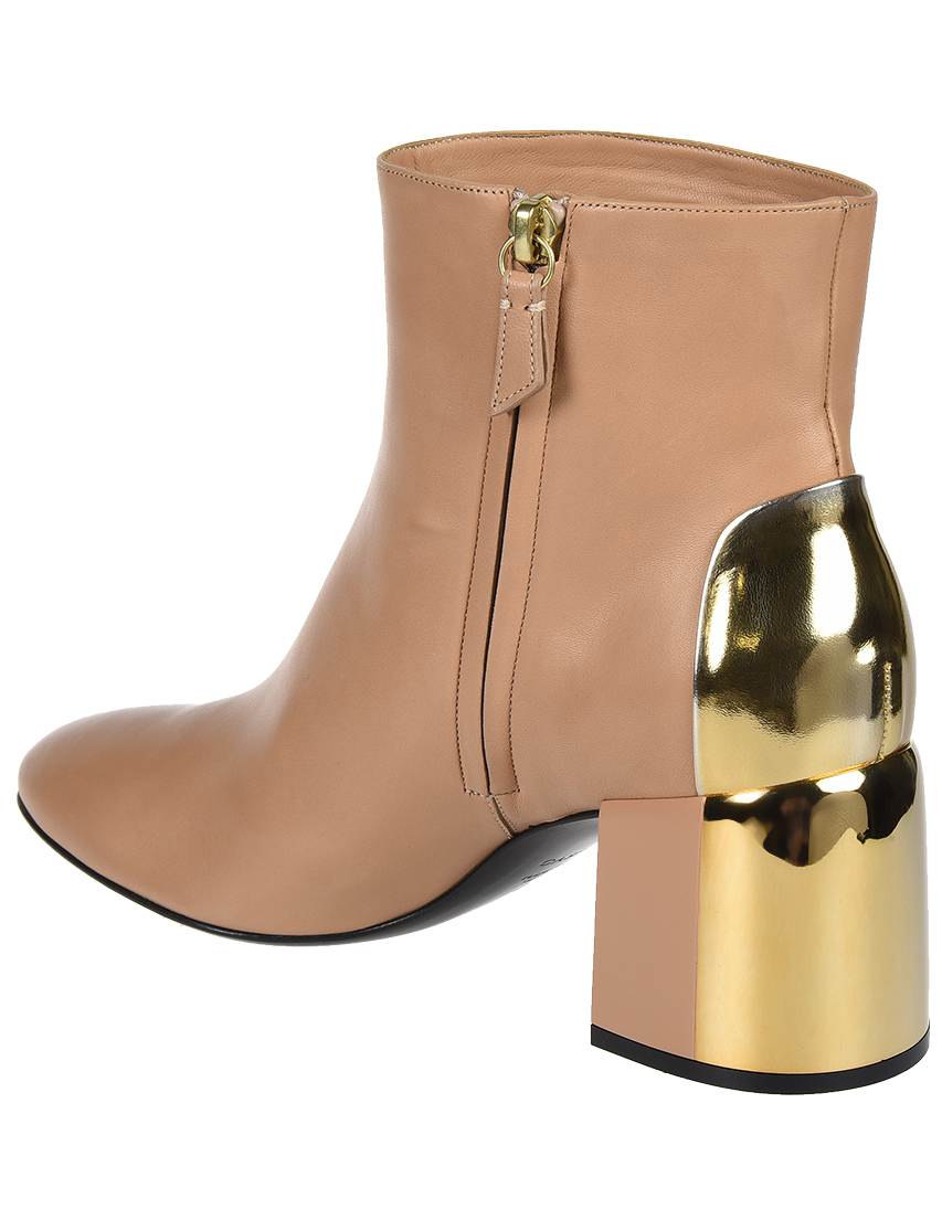 женские бежевые Ботильоны Casadei 954_beige - фото-2