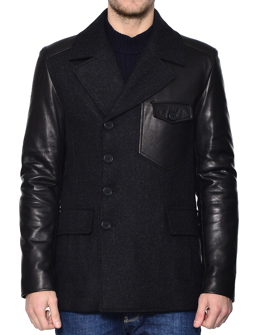 Мужское пальто BIKKEMBERGS 00180-4042-black