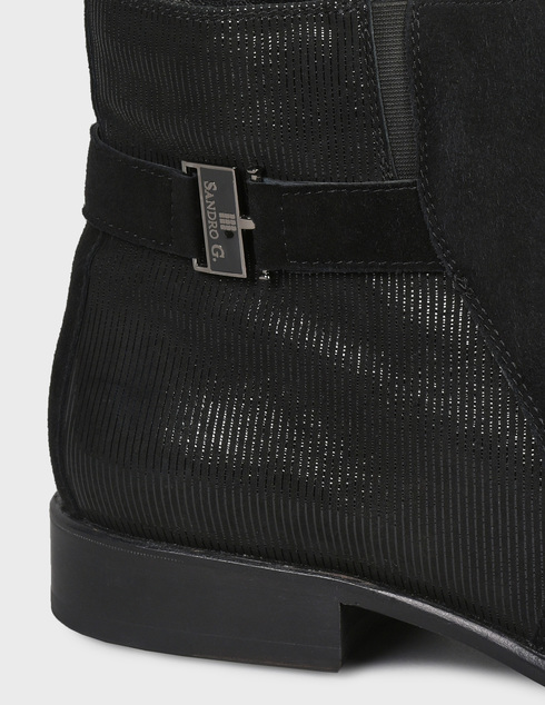 мужские черные замшевые Ботинки Sandro G. 36613-black - фото-5