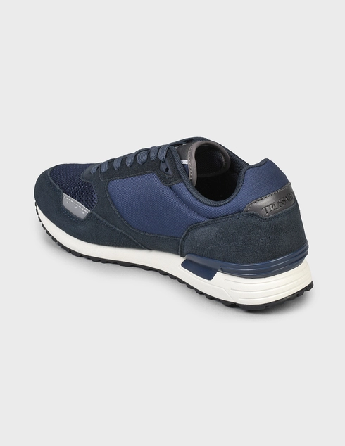 мужские синие Кроссовки Trussardi AGR-00281-blue - фото-2