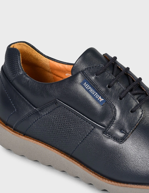мужские синие кожаные Туфли Mephisto VITORINO-blue - фото-5