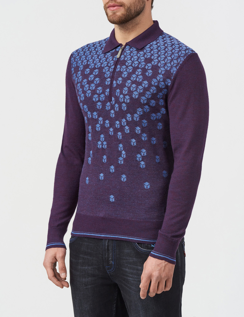 Massimo Sforza  ZIP-POLO-CUBE-purple фото-2