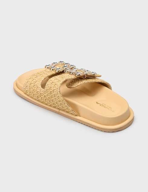 женские бежевые Шлепанцы Tosca Blu SS2632-S322-C06_beige - фото-2