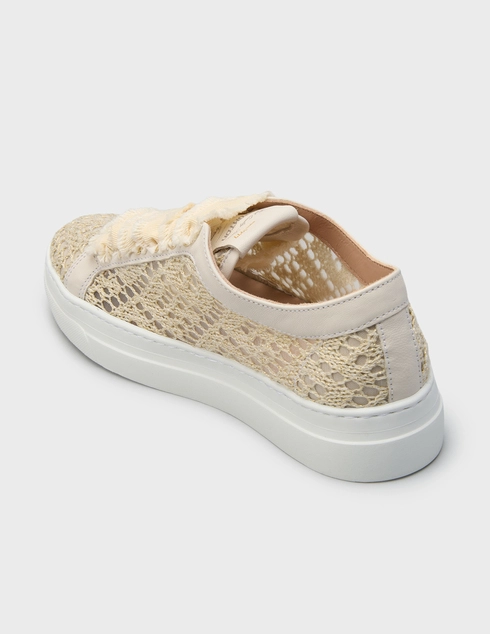 женские бежевые Кеды Stokton 111-005_beige - фото-2