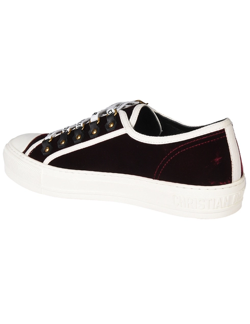 женские бордовые Кеды Christian Dior KCK194VEV16V-1819_bordo - фото-2