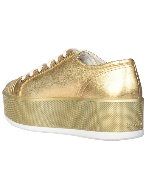 женские золотые Кеды Prada PR9216_gold - фото-2