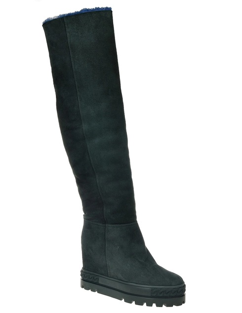 зеленые Ботфорты Casadei 556-green