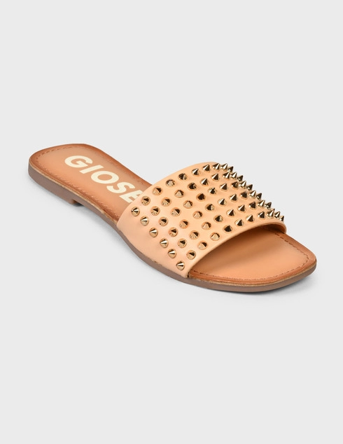 бежевые Шлепанцы Gioseppo 58384-nude-beige