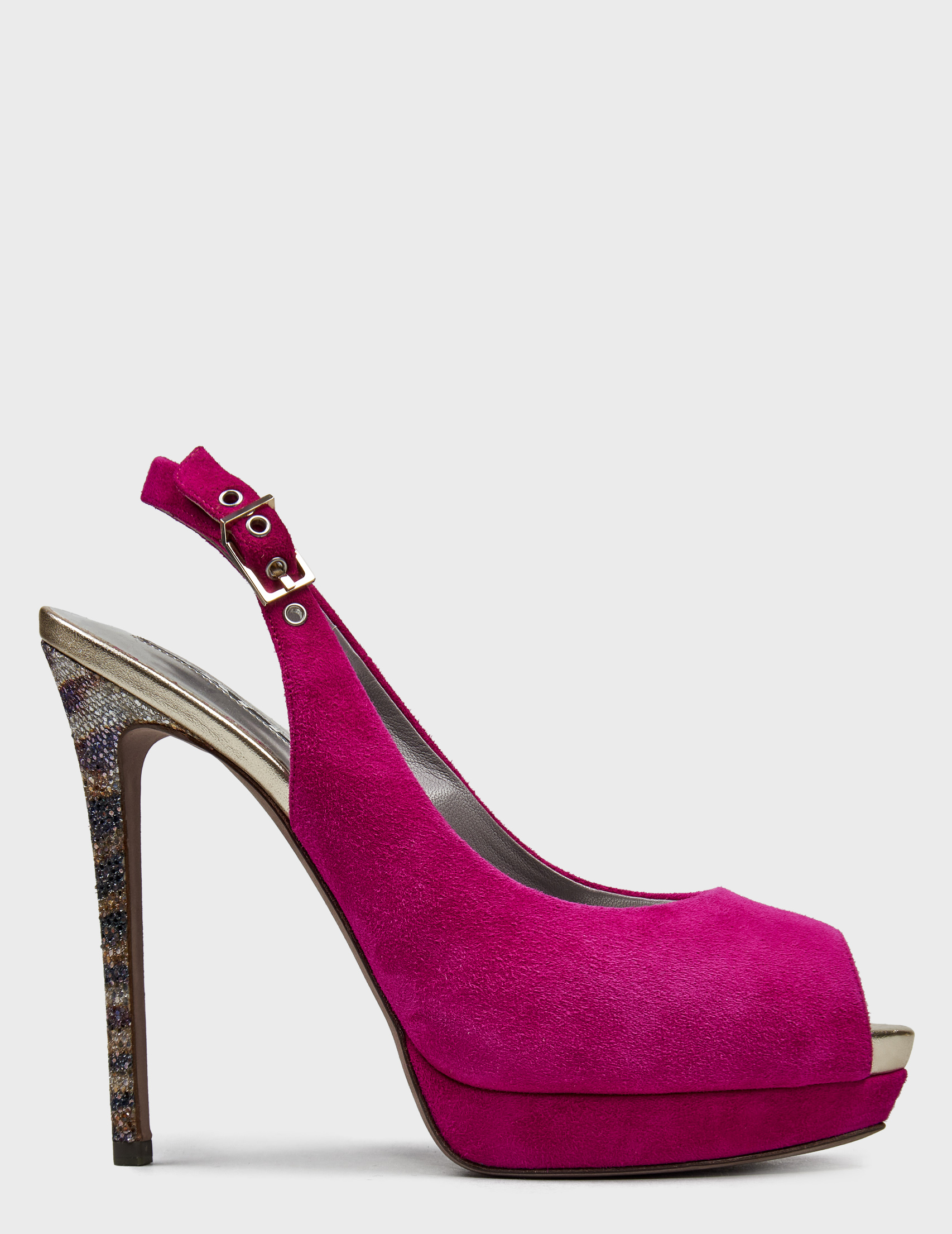 

Босоножки, Розовый;малиновый