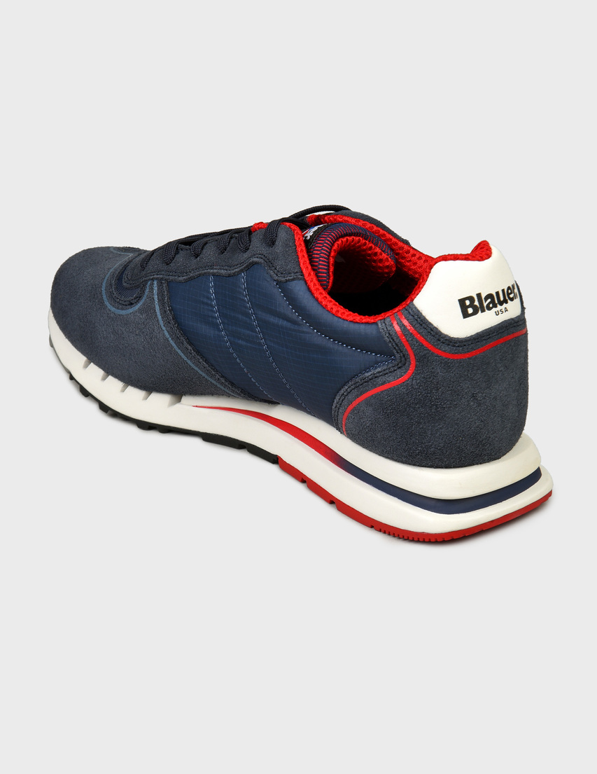 мужские синие Кроссовки Blauer 01MES_blue - фото-2