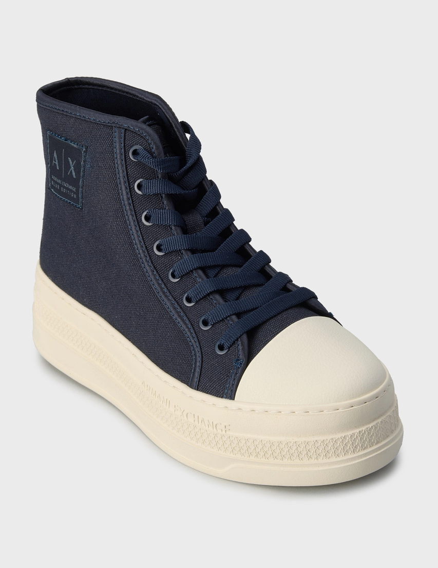 まな　（感謝）/5 Кеды Armani Exchange XW001169AF14599-MB005_blue_228277 (Темно