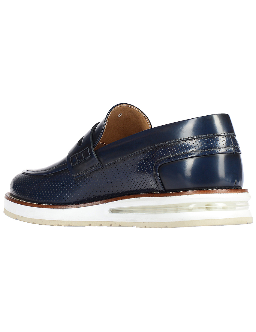 мужские синие Лоферы Barleycorn 1-blue - фото-2