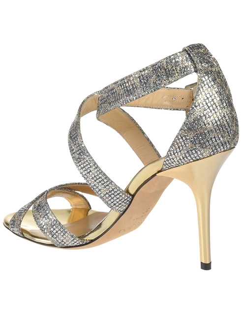 женские золотые Босоножки Jimmy Choo JCH9862_gold - фото-2