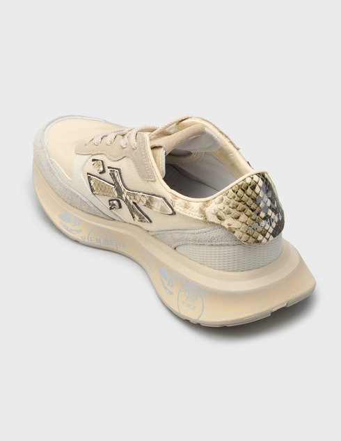 женские бежевые Кроссовки Premiata LAURYN_8183 - фото-2