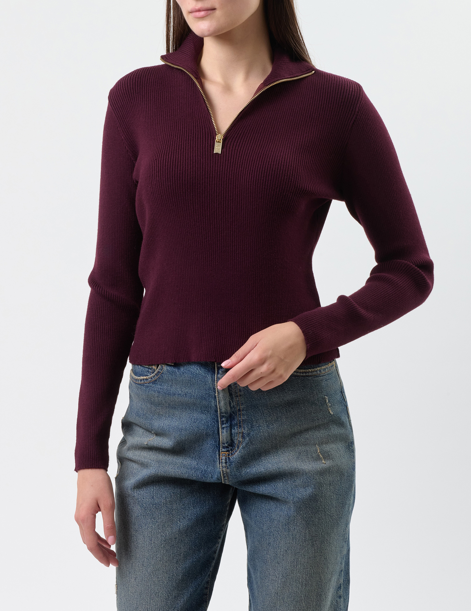 

Свитер, Бордовый