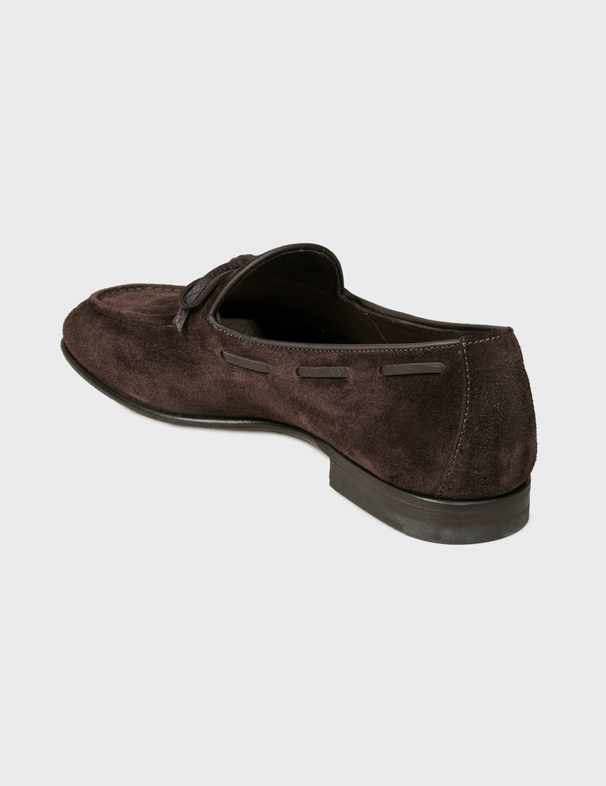 мужские коричневые Лоферы Santoni MCCG13904LA3SROVT50-brown - фото-2