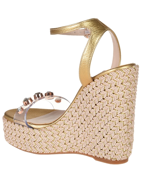 женские золотые Босоножки Sophia Webster 19113_gold - фото-2