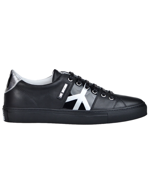 мужские черные Кеды Love Moschino AGR-75052_black - фото-2