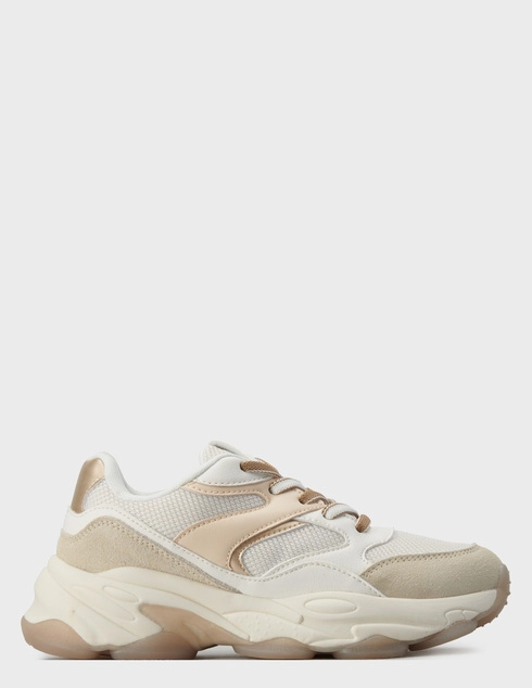 женские бежевые  Кроссовки Keddo 457035-02-02E-beige - фото-5