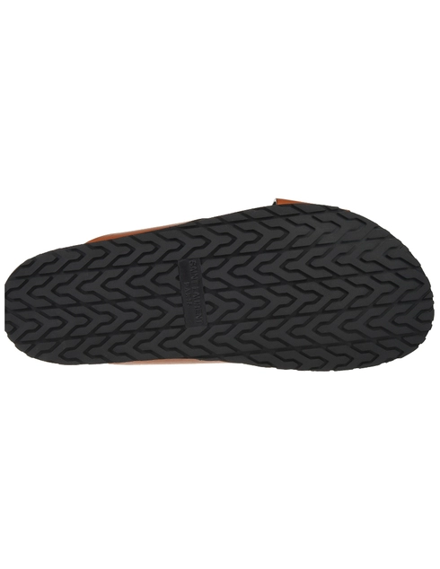 коричневые Шлепанцы Saint Laurent Paris 502090-7660_brown размер - 41; 42
