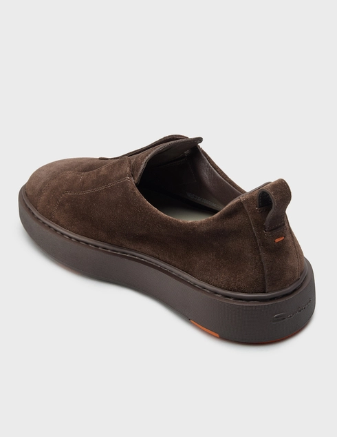 мужские коричневые Кеды Santoni 21995_brown - фото-2