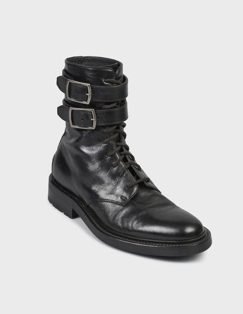 черные Ботинки Saint Laurent Paris 4917-black